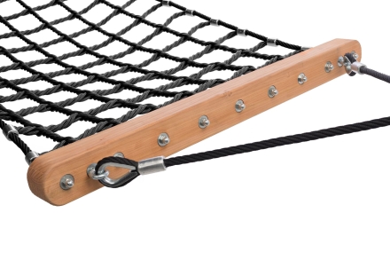 Гамак Hammock из армированного каната 201х100 см со столбами для детской площадки оптом, фото 4