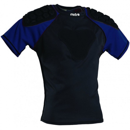 Защита плеч для регби &quot;MITRE Academy&quot; арт.T21814MBE4-XL, р.XL, полиэстер, спандекс, EVA,черно-синий оптом, фото 1