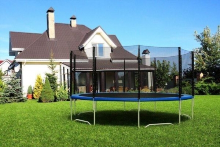 DIAMOND FITNESS External 16ft (488 см) Батут с защитной сеткой (лестница в комплекте) оптом, фото 1