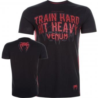Футболка Venum Train Hard Hit Heavy Black оптом, фото 1