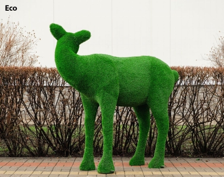 Топиари олень, самочка Нелли - газон Eco оптом, фото 2