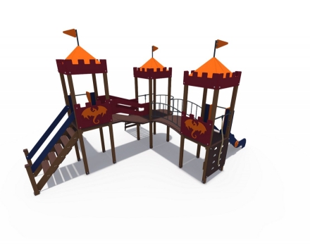 Детский игровой комплекс Империя Форт-2 Н-1200 и Н-1500 ДИО 02071 оптом, фото 2