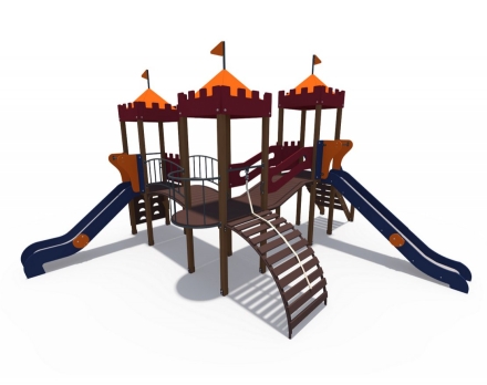 Детский игровой комплекс Империя Форт-2 Н-1200 и Н-1500 ДИО 02071 оптом, фото 1