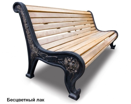 Скамейка чугунная Патриот, Сосна 3,0 м оптом, фото 1