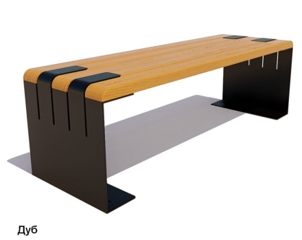 Скамейка уличная Симферополь (банкетка), Сосна  2 м оптом, фото 6