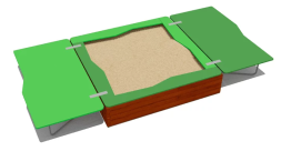 Песочница ВСТ 1155 с крышкой для детской площадки