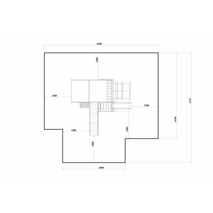 Комплекс &quot;Непоседа&quot; 120 см с пристройкой (Модель 3) оптом, фото 4
