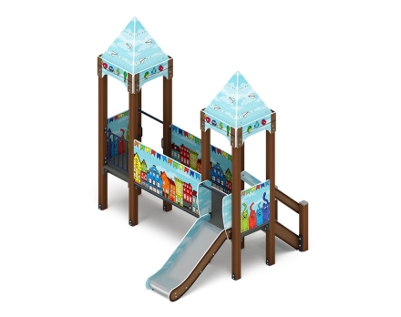 Детская игровая площадка Королевство (Коты) ДИК 1.15.02-21 H=750 оптом, фото 2