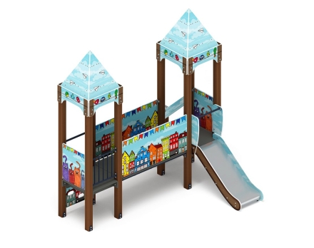 Детская игровая площадка Королевство (Коты) ДИК 1.15.02-21 H=750 оптом, фото 1