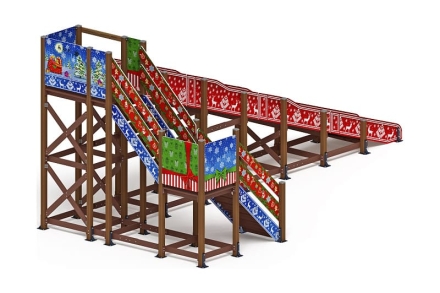 Горка Зима (новый год)(под анкера) - ИО 49.01.03-02.И1 - Н=3000 оптом, фото 2