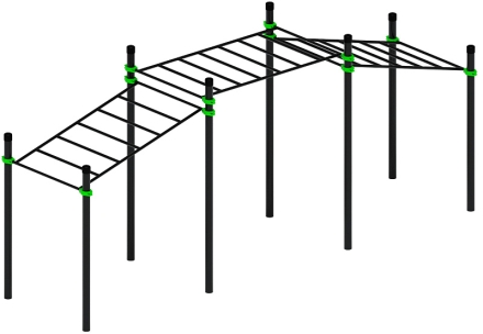 Воркаут ЛОВ 108 зеленый ВТ 102.22-02 оптом, фото 4