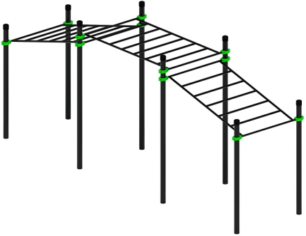Воркаут ЛОВ 108 зеленый ВТ 102.22-02 оптом, фото 3