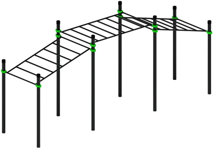 Воркаут ЛОВ 108 зеленый ВТ 102.22-02 оптом, фото 1