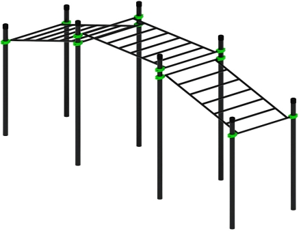 Воркаут ЛОВ 108 зеленый ВТ 102.22-02 оптом, фото 2