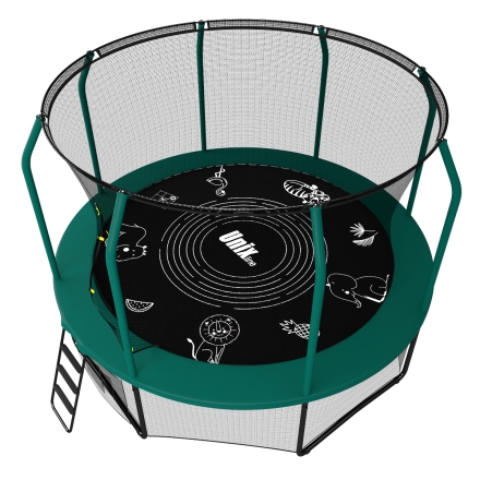 Батут Unix line Supreme Game 8 ft (green) диаметр 244 см с защитной сеткой оптом, фото 2