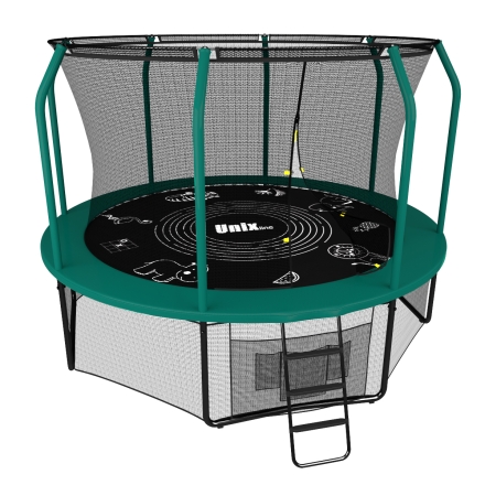 Батут Unix line Supreme Game 8 ft (green) диаметр 244 см с защитной сеткой оптом, фото 1