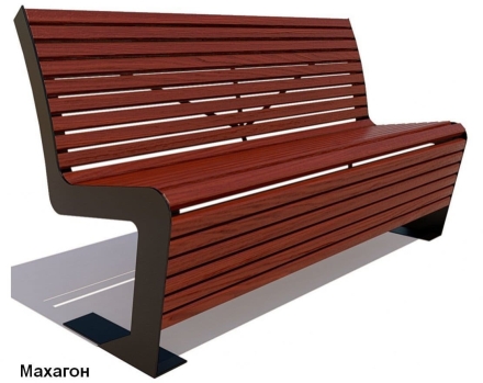 Скамейка парковая Пушкино, Сосна 2,5 м оптом, фото 4