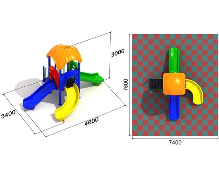 Детская площадка Ромашка 4.2 оптом, фото 3