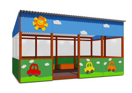 Теневой навес Город ВСТ 1508 18 м2 для улицы оптом, фото 1