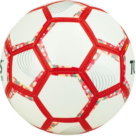 Мяч футб. &quot;TORRES BM 300&quot; арт.F320745, р.5, 28 пан.,гл.TPU,2подкл. слой, маш. сш., бело-серебр-крас. оптом, фото 3
