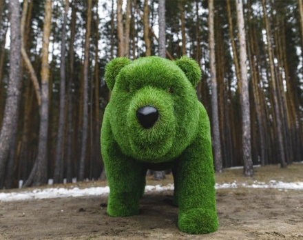 Топиари медведица Кэт - газон Premium оптом, фото 2