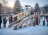 Зимняя деревянная горка "IgraGrad Snow Fox 12 м" с двумя скатами мод.724 оптом