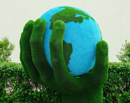 Топиари Земной шар в руке - газон Eco оптом, фото 4