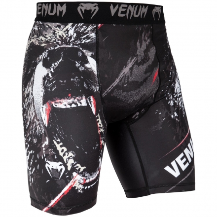 Компрессионные шорты Venum Grizzli Black/White оптом, фото 1