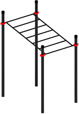 Воркаут ЛОВ 108 красный ВТ 102.07-01 оптом, фото 2