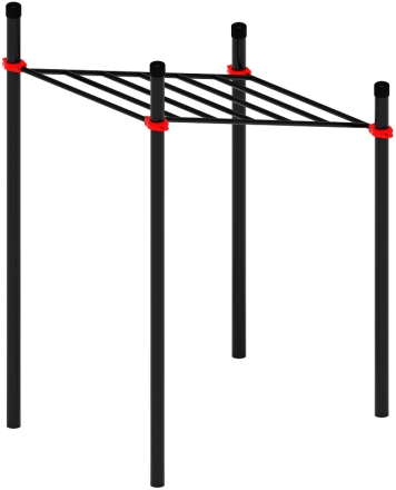 Воркаут ЛОВ 108 красный ВТ 102.07-01 оптом, фото 3