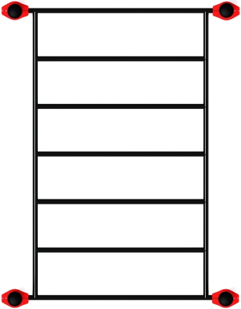 Воркаут ЛОВ 108 красный ВТ 102.07-01 оптом, фото 5