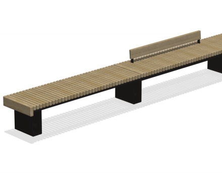 Скамья парковая со спинкой ПМ-04.7 оптом, фото 1