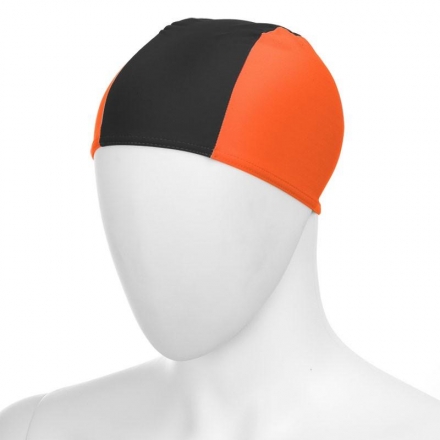 Шапочка для плавания &quot;FASHY Fabric Cap&quot;, полиамид/эластан, 3 панели, оранжево-черный оптом, фото 1