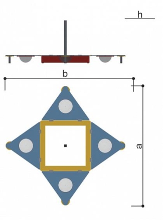 Песочница Romana 057.38.00 Люк с крышкой для детской площадки оптом, фото 6