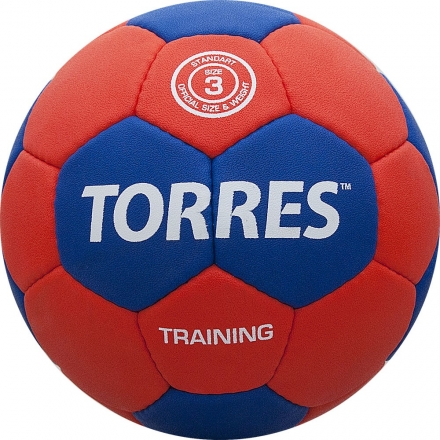 Мяч ганд. &quot;TORRES Training&quot; арт.H30053, р.3, ПУ, 4 подкл. слоя, красно-синий оптом, фото 1