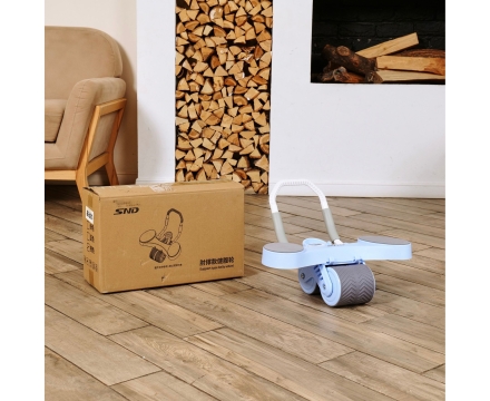 Тренажёр для пресса AB Roller SND голубой с ковриком 45 х 30 x 3.5 cм оптом, фото 12