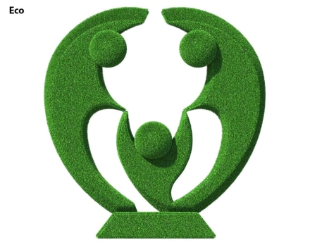 Топиари стела Семья, в кругу своих - газон Есо оптом, фото 2