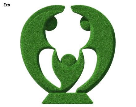 Топиари стела Семья, в кругу своих - газон Есо оптом, фото 1