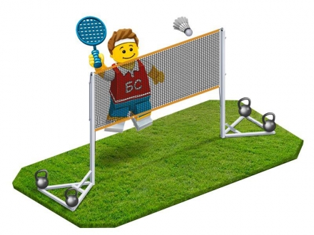 Стойки бадминтонные передвижные, пара оптом, фото 1