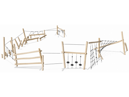 ДП 3.15 Комплекс полоса препятствий на бревнах оптом, фото 1