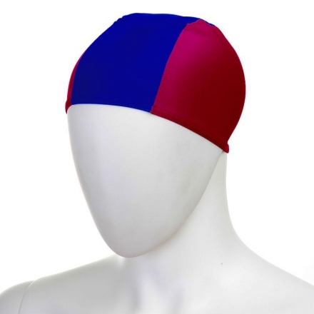 Шапочка для плавания &quot;FASHY Fabric Cap&quot;, полиамид/эластан, 3 панели, красно-синий оптом, фото 1