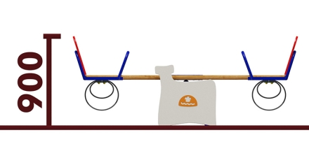 Качели-балансир Печка 04115.21 для детской площадки оптом, фото 2