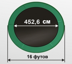 ARLAND Батут премиум 16FT с внутренней страховочной сеткой и лестницей (Dark green) оптом, фото 2