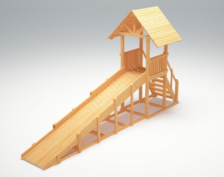 Зимняя горка TORUDA Север wood-5 (скат 5 м) оптом, фото 3