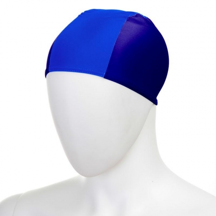 Шапочка для плавания &quot;FASHY Fabric Cap&quot;, полиамид/эластан, 3 панели, темно-сине-голубой оптом, фото 1