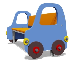 Скамейка детская Машинка ВСТ 1292 для игровой площадки