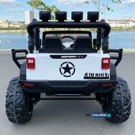 Электромобиль Jeep Wrangler JC666 белый оптом, фото 7
