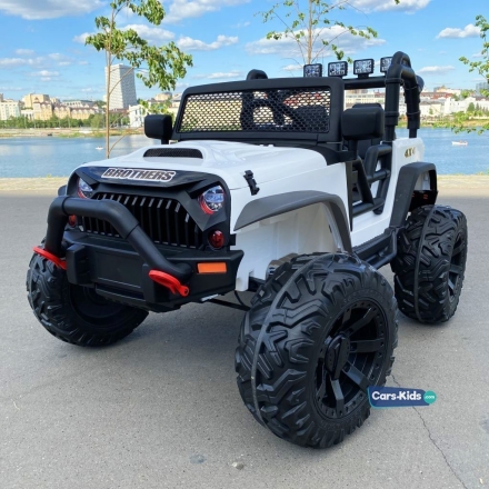 Электромобиль Jeep Wrangler JC666 белый оптом, фото 1