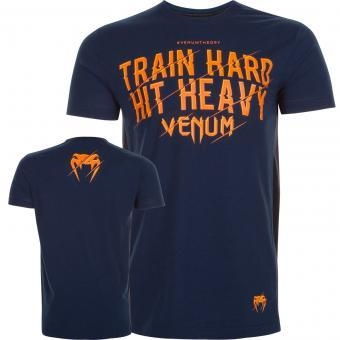 Футболка Venum Train Hard Hit Heavy Blue оптом, фото 1