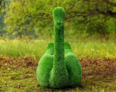 Топиари два лебедя Чепелия - газон Eco Green оптом, фото 6